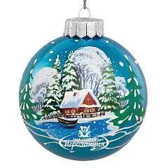 Шар "Домик на берегу", 100 мм., в подарочной упаковке, фото №1