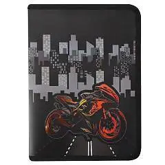 Папка д/тетр А5 пластик молния вокруг Moto drive Кокос, фото №1