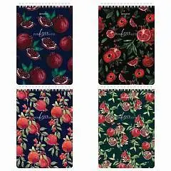 Блокнот А5 60л "Гранаты" гребень, жесткая подложка, фото №1