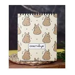 Скетчбук А5 40л Аниме «Many hare» 100гр iLikeGift, фото №1
