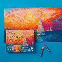 Набор масляной пастели "Сонет" 24 цв, фото №1