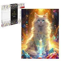 Алмаз моз Кот и самоцветы  30*40см на подр полн выкл, фото №1