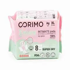 Прокладки гиг. Corimo анатомической формы (XL - 29 см) 8 шт, фото №1