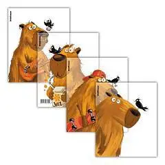 Обложка для тетради EK "Happy Capy" 212х347мм, 80 мкм, 1шт., фото №1