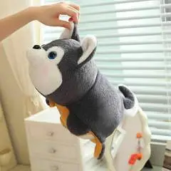 Игрушка мягкая Хаски-Корги вывернушка 36см, фото №1