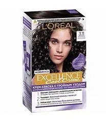 Краска д/в L`Oreal Paris Excellence 3.11 Ультрапепел темно-каштан, фото №1