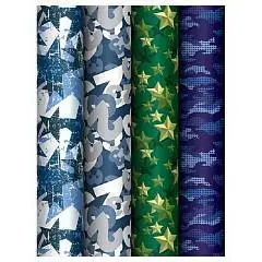 Бумага упаковочная "Military" 70*100см в рулоне, фото №1