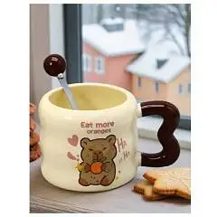 Кружка «Capybara eat more orange» 380 мл, фото №1