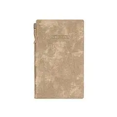 Ежедневник недат А6 "ВЕЛЮР КОФЕ БРАУНИ" +ручка, блок в КЛЕТКУ, фото №1