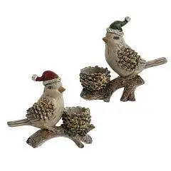 Фигурка декоративная "Птичка", L16 W6,5 H15 см, 2в., фото №1