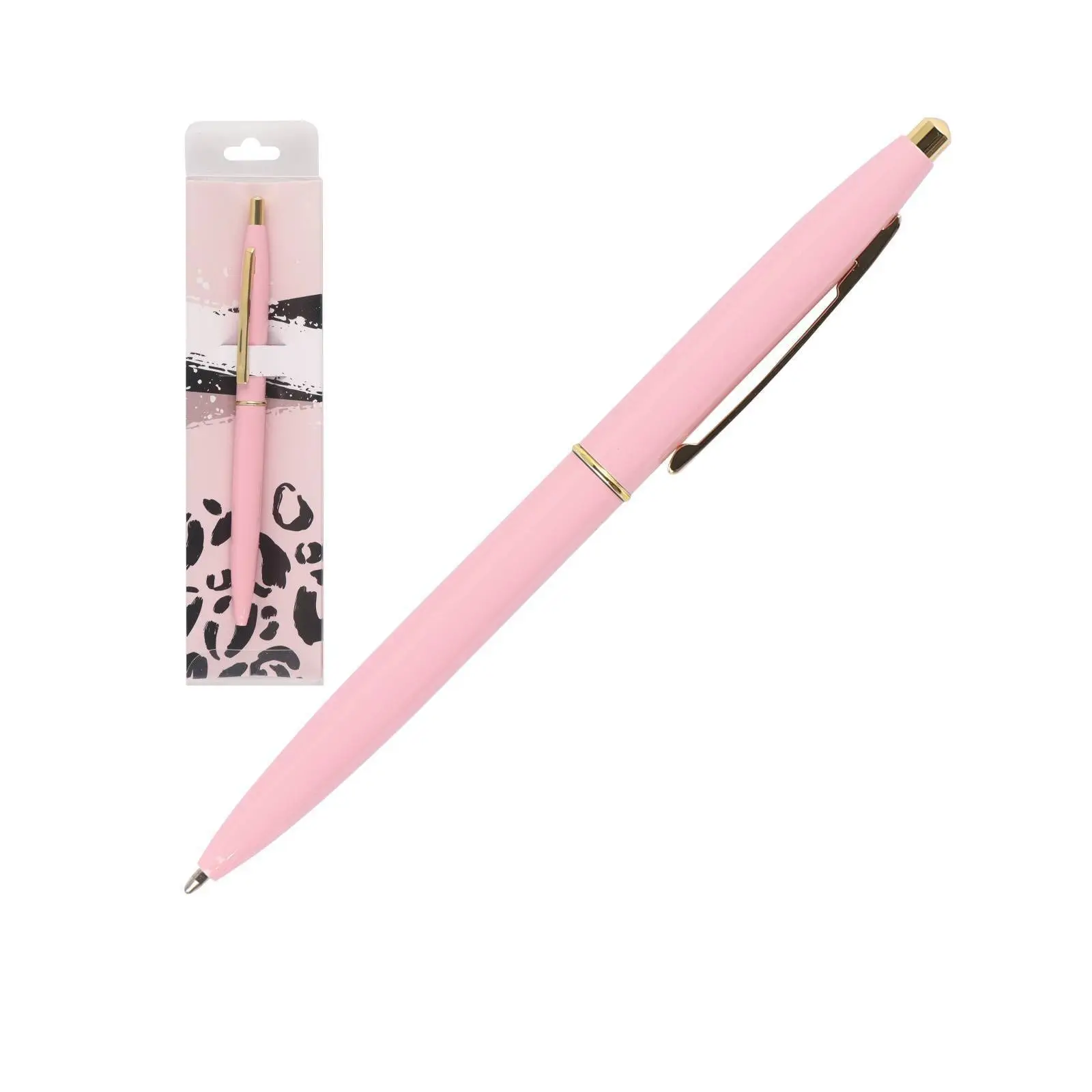 Ручка шариковая "Fiorenzo" розовый корпус, синяя, фото №1