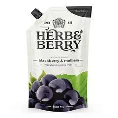 Жидкое мыло Herb&Berry Ежевика и мелисса 500мл дой-пак, фото №1