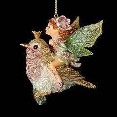Украшение ErichKrause Decor Фея на птичке 10см, фото №1