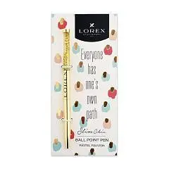 Ручка шариковая LOREX "PASTEL FAUVISM" синий 0,7 мм, металл, фото №1
