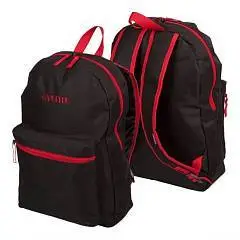 Рюкзак "deVENTE. Black" 40x29x17 см, 14л, черный с красным, фото №1