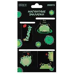 Закладка магнитная "Frog style" 4шт 25*55мм, фото №1