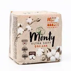 Прокладки гигиен Monty Ultra Soft Normal Plus (240мм) 10шт, фото №1