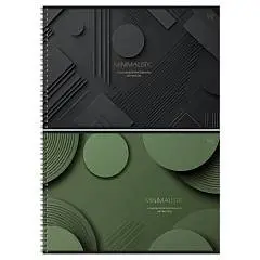 Альбом д/рис А4 48л гребень BG "Минимализм" тисн/фольга, фото №1