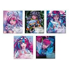 Тетрадь 24л КЛЕТКА "РОМАНТИЧНЫЕ ДЕВУШКИ"  выб УФ-лак, фото №1