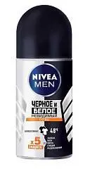 Део-ролик Nivea Men Черное и белое extra 50мл, фото №1