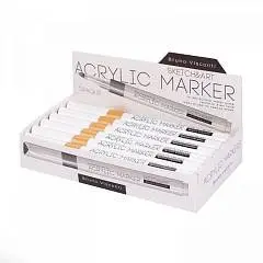 Маркер акриловый Sketch&Art золото 1шт, фото №1