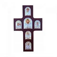 Икона Крест дерево 20*13.5, фото №1