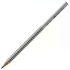 Ластик Faber-Castell "Grip 2001" трехгранный, 90х15х15мм, серый, фото №1