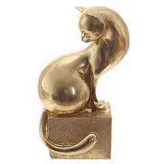 Фигурка декоративная Кошка L12 W8 H21 см, фото №1