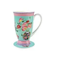 Кружка  с подставкой "Маки" 0.3л в под уп, фото №1