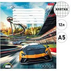 Тетрадь 12л КЛЕТКА "Престижные гонки", фото №1