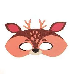 Маска на резинке фетр «Малыш Рокки» оленёнок, фото №1