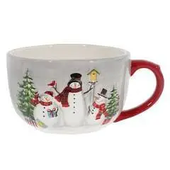 Кружка "Лесные снеговики", 550 мл,16*12*8 см, фото №1