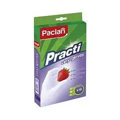 Перчатки винил Paclan PRACTI L, 10шт., фото №1