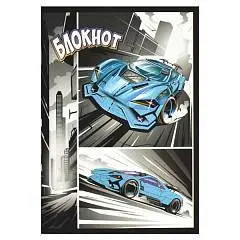 Блокнот "Гонки" 120х170 мм, 40л, софт тач, фото №1