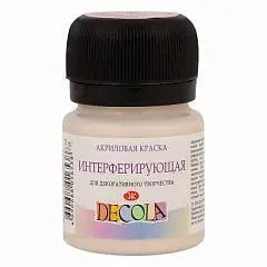 Краска акриловая интерфермрующая Золото Декола 20мл, фото №1