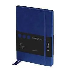 Записная книжка А6 80л "Western", с резинкой, синий, фото №1