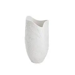 Ваза д/цветов Пальмы 36см декоративная фарфор белая/матовая, фото №1