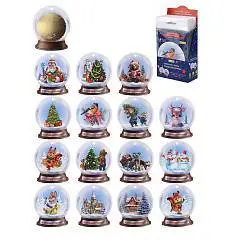 Подвеска с предсказ. под скретч слоем(100х85мм)"Снежный шар", фото №1