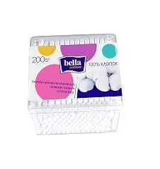 Ватные палочки "Bella" 200шт пласт, фото №1