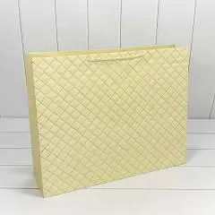 Сумка подарочная "Ромб" Бежевый 50*40*15см, фото №1