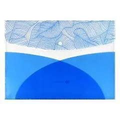 Папка для карт и визиток "Blue" 10.5х7.4 см, 1 отд, на кнопке, фото №1