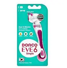Станок жен DORCO Eve 6 Simple 3+3, 2 касс, фото №1