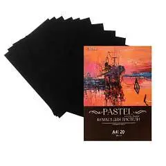 Бумага для пастели А4 офсет 120г черный deVENTE 1шт, фото №1