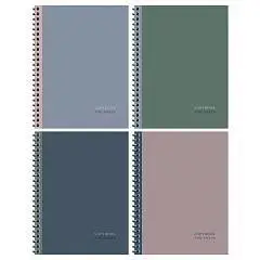 Тетрадь 120л КЛЕТКА "Monocolor. Double", матовая лам, твердая об, фото №1