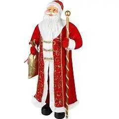 Дед Мороз в красной шубе винтаж, 110 см, фото №1