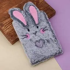 Блокнот плюшевый «Rabbit», gray 21,5*14,5см, фото №1