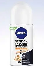 Део-ролик Nivea Черное и белое extra 50мл, фото №1