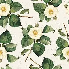 Бумага упаковочная "Flora" камелия премиум, 70х100 см в рулоне, фото №1