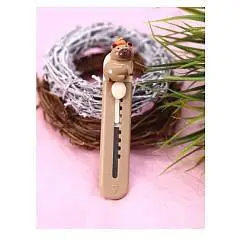 Канцелярский нож "Capybara tomato", brown, фото №1