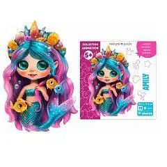 Пазл фигурный Русалочка Эмили 51дет 19,8*28,5см Средний 4,5см 5+, фото №1